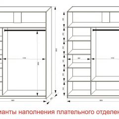 Шкаф-купе 1800 серии SOFT D1+D3+B2+PL1 (2 ящика+1штанга) профиль «Графит» в Пуровске - purovsk.mebel24.online | фото 6