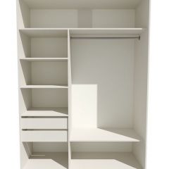 Шкаф-купе 1800 серии SOFT D6+D4+B2+PL2 (2 ящика+1штанга+1 полка) профиль «Капучино» в Пуровске - purovsk.mebel24.online | фото 2