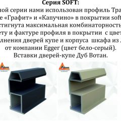 Шкаф-купе 1800 серии SOFT D6+D4+B2+PL2 (2 ящика+1штанга+1 полка) профиль «Капучино» в Пуровске - purovsk.mebel24.online | фото 13