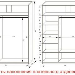 Шкаф-купе 1800 серии SOFT D6+D4+B2+PL2 (2 ящика+1штанга+1 полка) профиль «Капучино» в Пуровске - purovsk.mebel24.online | фото 8