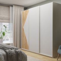 Шкаф-купе 2100 серии SOFT D7+D3+D3+B22+PL4 (по 2 ящика лев/прав+2штанги) профиль «Капучино» в Пуровске - purovsk.mebel24.online | фото 5
