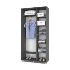 РОЛАНД Шкаф-купе Камень темный (450*1100) Р411 в Пуровске - purovsk.mebel24.online | фото 2