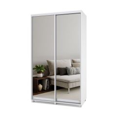 РОЛАНД Шкаф-купе с зеркалами Анкор светлый (450*1300) Р433 в Пуровске - purovsk.mebel24.online | фото 2