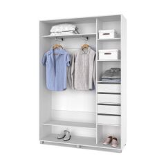 РОЛАНД Шкаф-купе с зеркалами Анкор светлый (450*1300) Р433 в Пуровске - purovsk.mebel24.online | фото 5