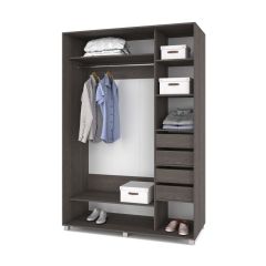 РОЛАНД Шкаф-купе с зеркалом Анкор темный (600*1000) Р602 в Пуровске - purovsk.mebel24.online | фото 4