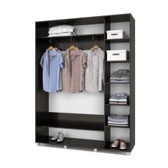 РОЛАНД Шкаф-купе с зеркалом Венге (450*1700) Р472 в Пуровске - purovsk.mebel24.online | фото 3