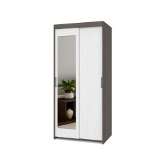 ТОМАС Шкаф-купе с зеркалом Анкор темный/светлый Т22 в Пуровске - purovsk.mebel24.online | фото