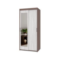 ТОМАС Шкаф-купе с зеркалом Шимо темный/светлый Т22 в Пуровске - purovsk.mebel24.online | фото