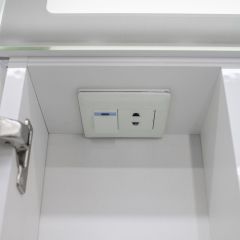 Шкаф-зеркало Аврора 60 с подсветкой LED Домино (DV8005HZ) в Пуровске - purovsk.mebel24.online | фото 10