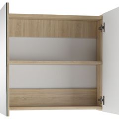 Шкаф-зеркало Мечта 60 Дуб сонома АЙСБЕРГ (DM2319HZ) в Пуровске - purovsk.mebel24.online | фото 2