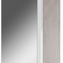 Шкаф-зеркало Uno 60 Дуб серый левый/правый Домино (DU1503HZ) в Пуровске - purovsk.mebel24.online | фото