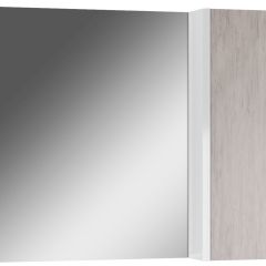 Шкаф-зеркало Uno 80 Дуб серый левый/правый Домино (DU1504HZ) в Пуровске - purovsk.mebel24.online | фото