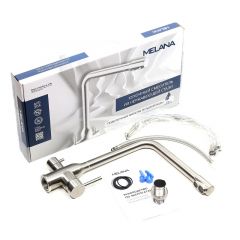 Смеситель д/кухни MELANA-F610304 Stello нерж.сталь, с переключателем на фильтр, однорычажный, сатин в Пуровске - purovsk.mebel24.online | фото 2