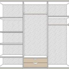 Спальня Ольга (комплект 6 дв.) беж/золото матовый в Пуровске - purovsk.mebel24.online | фото 3