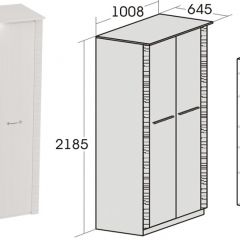 Спальный гарнитур Элана (модульная) Бодега белая в Пуровске - purovsk.mebel24.online | фото 10