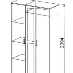 Спальный гарнитур МСП-1 (Ясень Анкор светлый) 1600 в Пуровске - purovsk.mebel24.online | фото 9