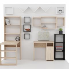 Стеллаж Элемент-1 (дуб сонома) в Пуровске - purovsk.mebel24.online | фото 4