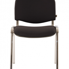 Стул BRABIX "Iso CF-001" (хром каркас, ткань черная) 531419 в Пуровске - purovsk.mebel24.online | фото 2
