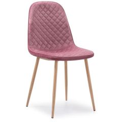 Стул на металлокаркасе Capri pink / wood в Пуровске - purovsk.mebel24.online | фото