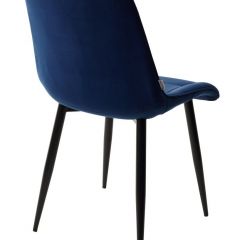 Стул CHIC BLUVEL-86 NAVY BLUE / черный каркас М-City в Пуровске - purovsk.mebel24.online | фото 3