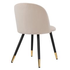 Стул на металлокаркасе Gabi beige / black / gold в Пуровске - purovsk.mebel24.online | фото 2