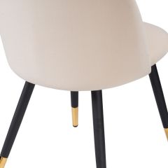 Стул на металлокаркасе Gabi beige / black / gold в Пуровске - purovsk.mebel24.online | фото 6