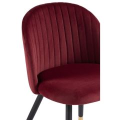 Стул на металлокаркасе Gabi wine red / black в Пуровске - purovsk.mebel24.online | фото 5