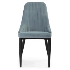 Стул на металлокаркасе Kora light blue / black в Пуровске - purovsk.mebel24.online | фото 2