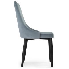 Стул на металлокаркасе Kora light blue / black в Пуровске - purovsk.mebel24.online | фото 3