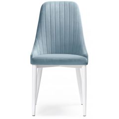 Стул на металлокаркасе Kora light blue / white в Пуровске - purovsk.mebel24.online | фото 2