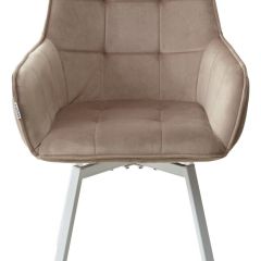 Стул MAVERICK 360 град. поворот. BLUVEL-40 BEIGE/ белый каркас, М-City в Пуровске - purovsk.mebel24.online | фото 7