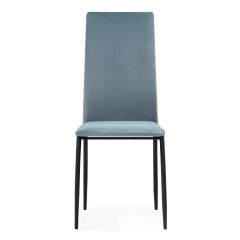 Стул на металлокаркасе Tod light blue / black в Пуровске - purovsk.mebel24.online | фото