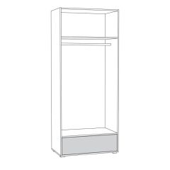 Вуди Шкаф для одежды 13.138 в Пуровске - purovsk.mebel24.online | фото 2