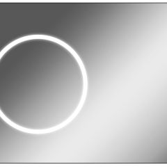 Зеркало Eclipse 100 black с подсветкой Sansa (SE1032Z) в Пуровске - purovsk.mebel24.online | фото