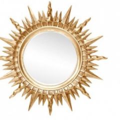 Зеркало круглое золото (1810(1) в Пуровске - purovsk.mebel24.online | фото 1