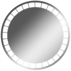 Зеркало Маскат 700х700 с подсветкой Домино (GL7057Z) в Пуровске - purovsk.mebel24.online | фото 1