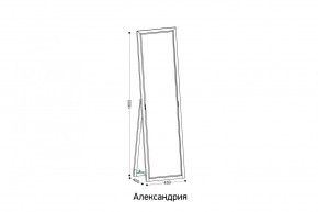 АЛЕКСАНДРИЯ-9.1 Зеркало напольное в Пуровске - purovsk.mebel24.online | фото 2