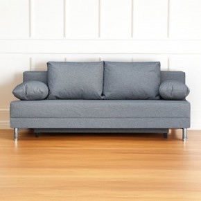 Диван-кровать Комфорт без подлокотников (4 подушки) BALTIC GREY в Пуровске - purovsk.mebel24.online | фото
