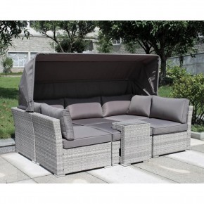 Диван-трансформер из искусственного ротанга AFM-320G Grey в Пуровске - purovsk.mebel24.online | фото 1