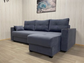 Диван угловой Комфорт-3 (НПБ+МДФ) велюр Monaco 13 в Пуровске - purovsk.mebel24.online | фото 2