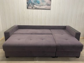 Диван угловой Комфорт-3 (НПБ+МДФ) велюр Monaco 8 в Пуровске - purovsk.mebel24.online | фото 4