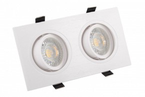 DK3022-WH Встраиваемый светильник, IP 20, 10 Вт, GU5.3, LED, белый, пластик в Пуровске - purovsk.mebel24.online | фото 1