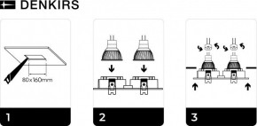 DK3022-WH Встраиваемый светильник, IP 20, 10 Вт, GU5.3, LED, белый, пластик в Пуровске - purovsk.mebel24.online | фото 6