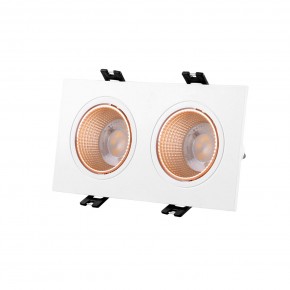 DK3072-WBR Встраиваемый светильник, IP 20, 10 Вт, GU5.3, LED, белый/бронзовый, пластик в Пуровске - purovsk.mebel24.online | фото 1