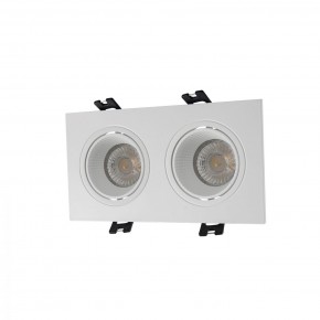 DK3072-WH Встраиваемый светильник, IP 20, 10 Вт, GU5.3, LED, белый/белый, пластик в Пуровске - purovsk.mebel24.online | фото 1