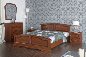 ЕЛЕНА Кровать из массива (Орех) в Пуровске - purovsk.mebel24.online | фото 1