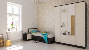 Фиеста Кровать 0900, цвет венге/дуб лоредо, ШхГхВ 93,5х203,5х80 см., сп.м. 900х2000 мм., без матраса, основание есть в Пуровске - purovsk.mebel24.online | фото 5