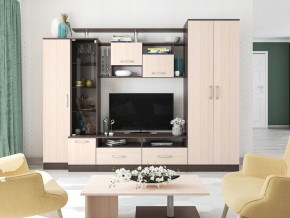 Гостиная Оскар-5 венге/дуб молочный в Пуровске - purovsk.mebel24.online | фото 1