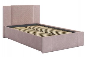 ХЛОЯ Кровать 1200 с основанием (нежно-розовый велюр) в Пуровске - purovsk.mebel24.online | фото