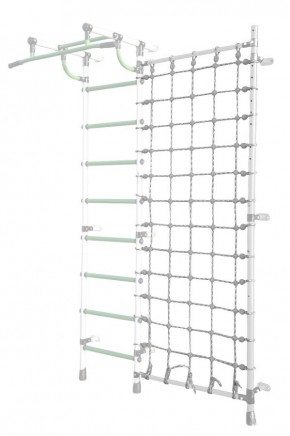 Дополнительная стойка к пристенному ДСК Pastel с сеткой для лазания, цв. белый в Пуровске - purovsk.mebel24.online | фото